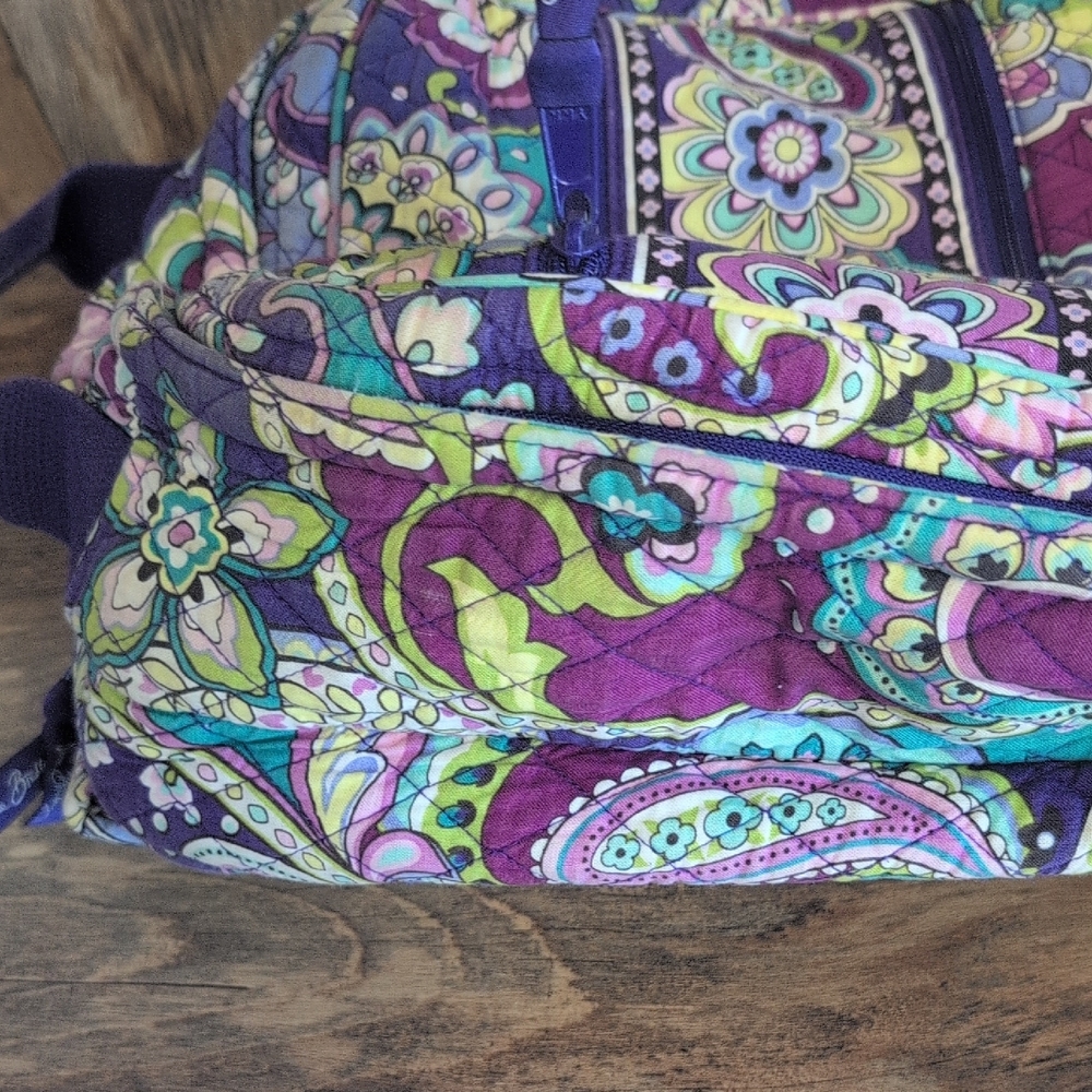 Vera Bradley Paisley Campus Travel Backpack                        M355 - Picture 6 of 12